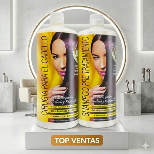 KIT Cirugía Capilar GOLD KERA FRUIT 1L (Reparador Ultra Hidratante)