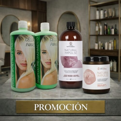 KIT KERA FRUIT Células Madre + KIT Post Alisado Natural Impulse 1000ml