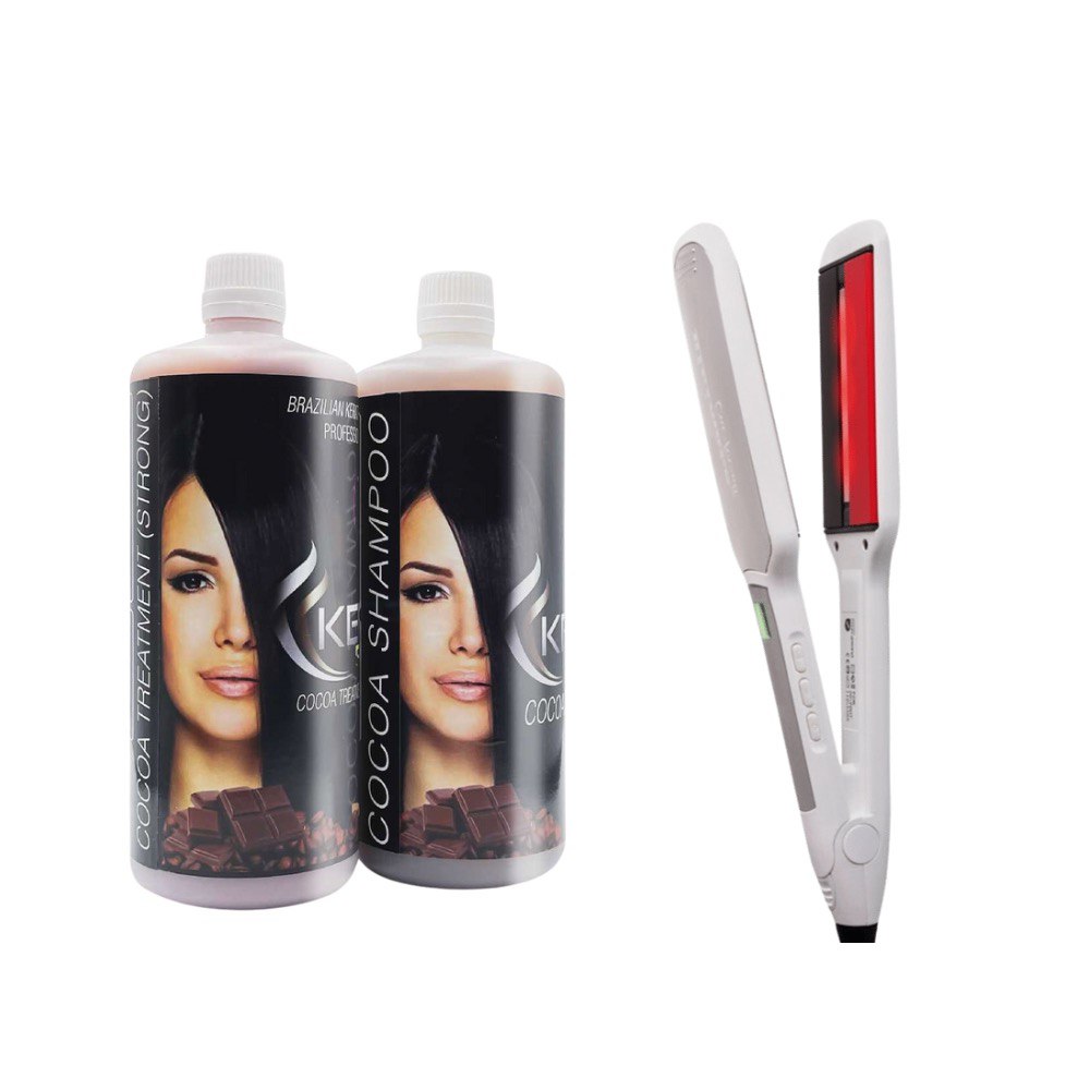 IMAGE 2023-03-07 17:08:53 KIT de Keratina KeraFruit Cocoa: Tratamiento efectivo para alisar y nutrir el cabello, ideal para todo tipo de cabellos, incluyendo pelo afro. • Plancha de Infrarrojos Perfect Beauty: Alisa, riza, seca y repara el cabello con tecnología avanzada de titanio, turmalina, cerámica e infrarrojos.