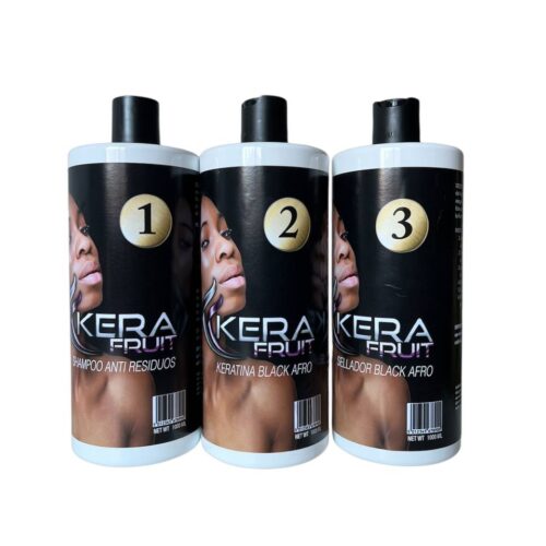 1 KIT de Keratina KERA FRUIT Black Afro (ULTRA Alistante y Sensual) - EDICIÓN LIMITADA