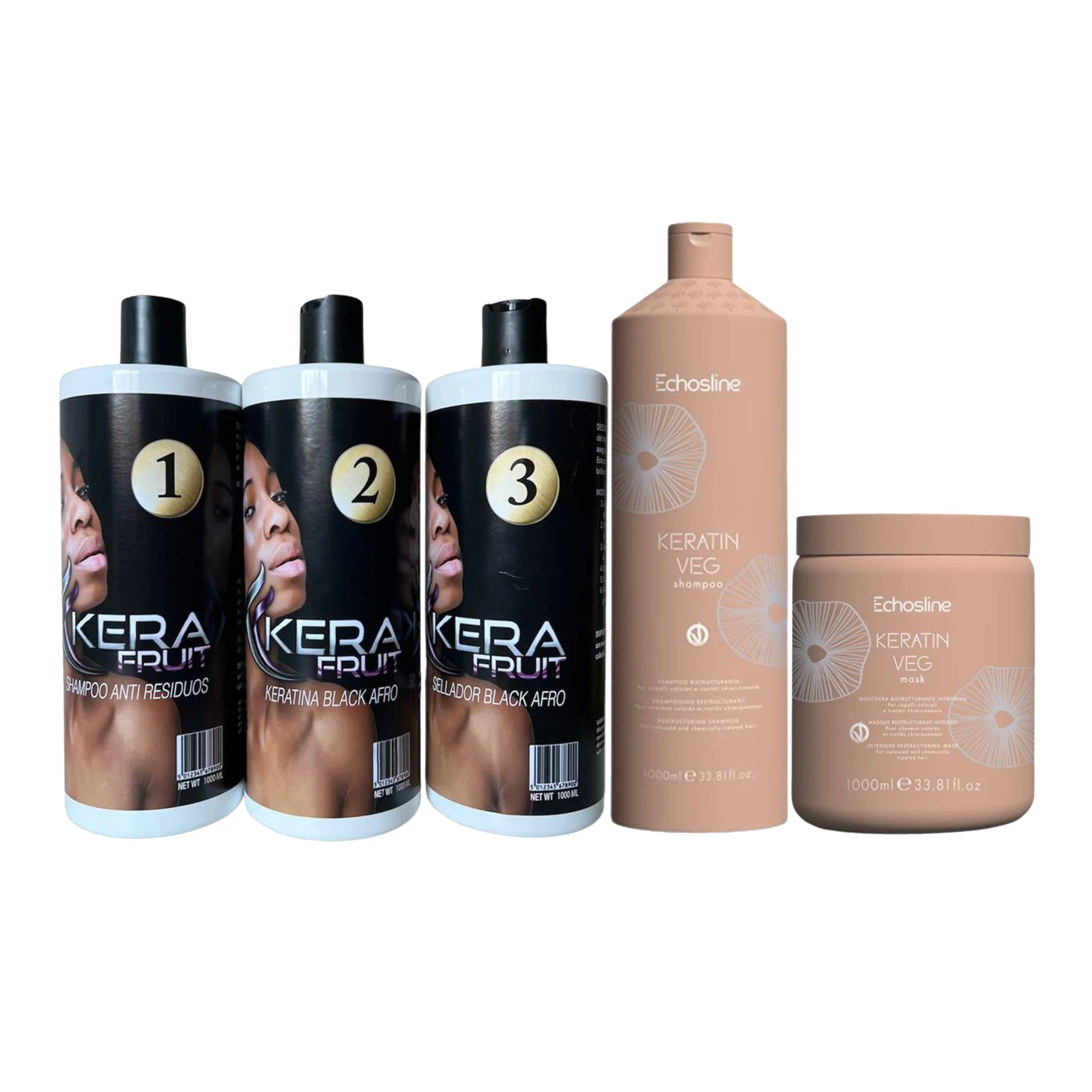 COMBO Keratina KERA FRUIT Black Afro (ULTRA ALISANTE)