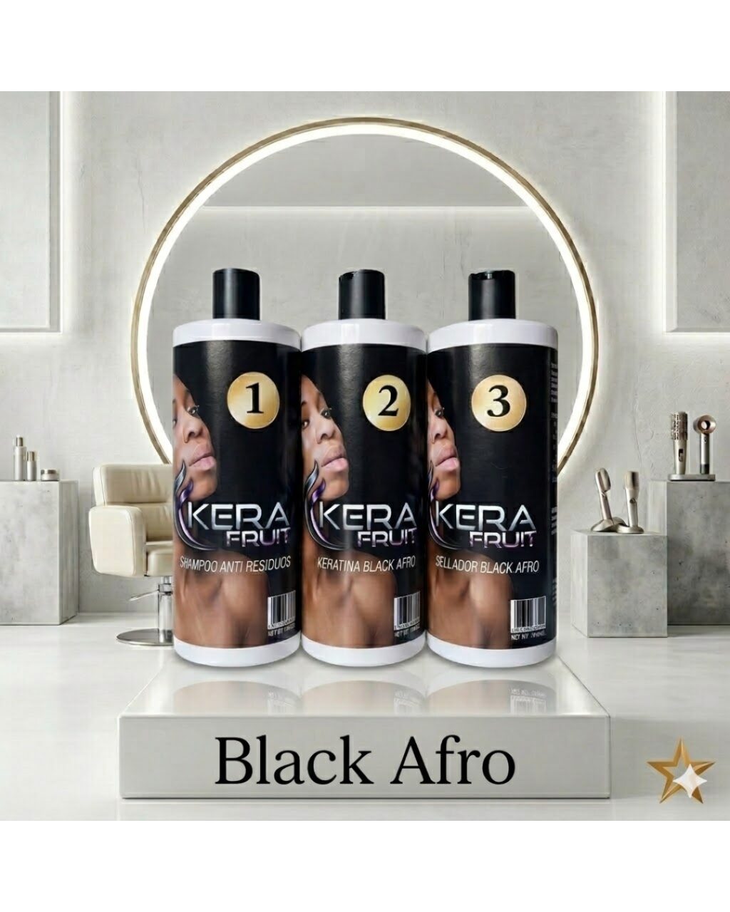 Sin título (Post de Instagram (45)) 1 KIT de Keratina KERA FRUIT BLACK AFRO (Ultra Alisante)