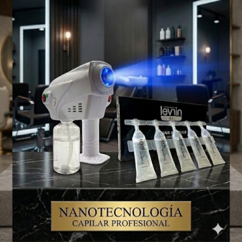 Pistola Pulverizadora Nanotecnología Capilar + 10 Proteínas Reparadoras