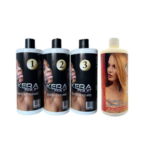 COMBO Keratina Black Afro + Botox Capilar KERA FRUIT