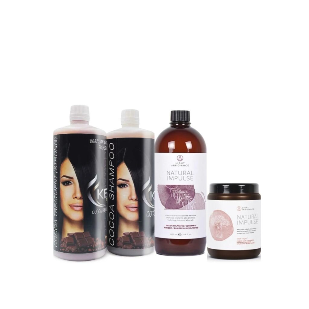 Diseño sin título Oferta KIT Keratina COCOA + KIT Post Alisado Natural Impulse