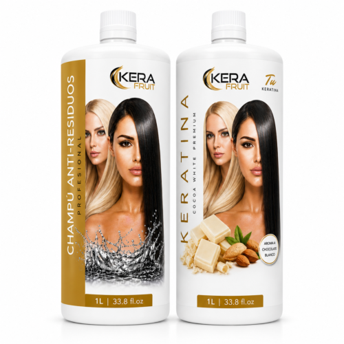 KIT Keratina Cocoa WHITE PREMIUM (Alisado Fuerte)